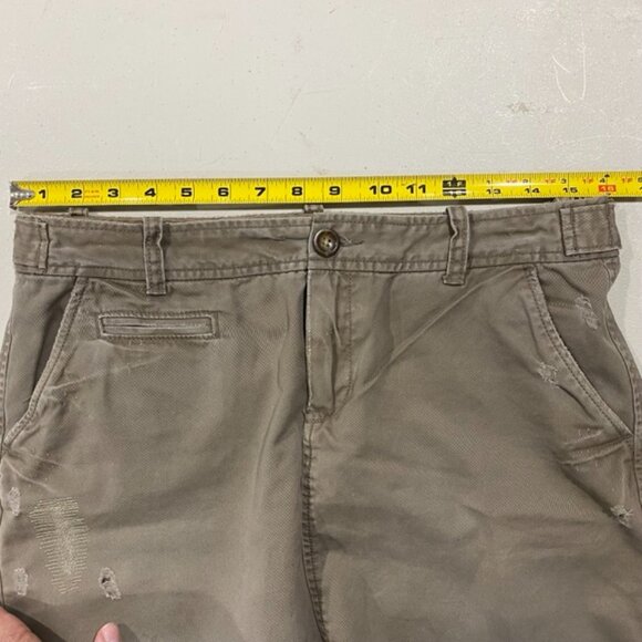 Old Navy Distressed Cotton Mini Skirt, Beige, Size 8 - Picture 10 of 12